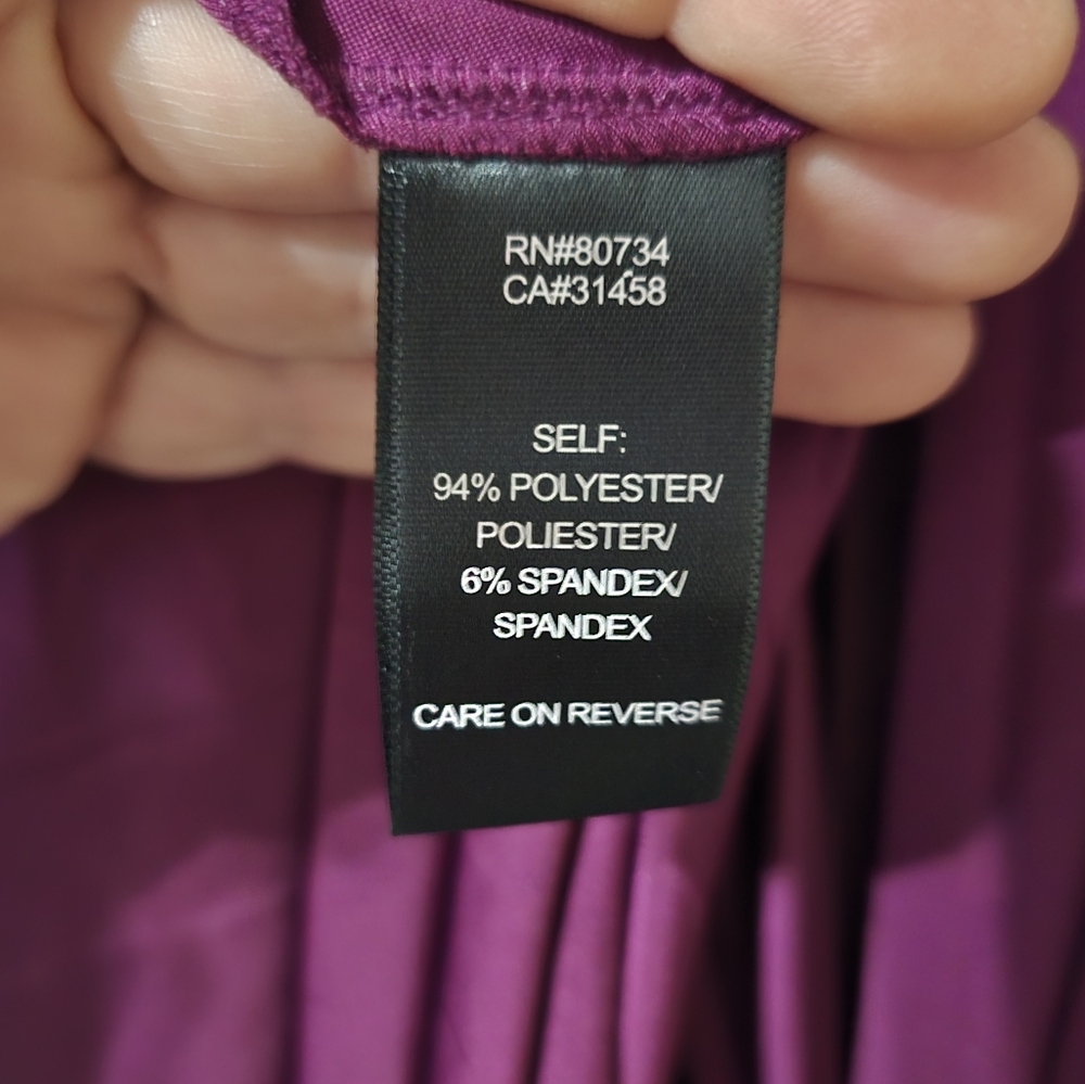 Max & Cleo Pleated/Plisse Mini Cocktail Dress, V-Neckline, Pintuck, Y2K, EUC! - Picture 10 of 10